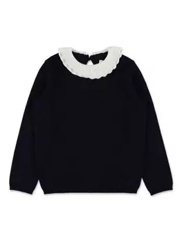 Bonpoint джемпер из смеси шерсти и хлопка, синий