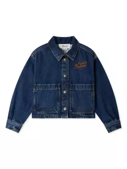 Bonpoint джинсовая куртка Eliza, синий