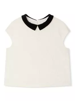 Bonpoint фактурная блузка Twinkle, нейтральный цвет