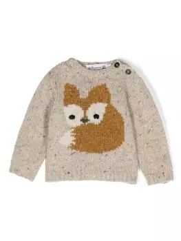 Bonpoint фактурная толстовка, коричневый