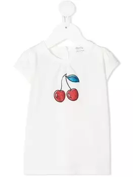 Bonpoint футболка с принтом, белый