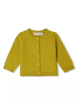 Bonpoint кардиган Garancia шерстяной, желтый