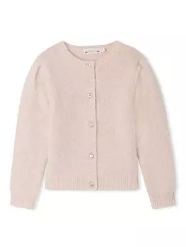 Bonpoint кардиган Ginella из смесовой шерсти, розовый