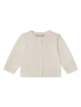 Bonpoint кардиган Giovina в рубчик, белый