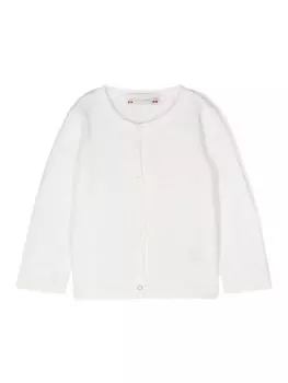 Bonpoint кардиган на пуговицах, белый