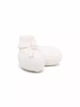 Bonpoint кашемировые пинетки, белый