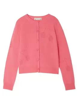 Bonpoint кашемировый кардиган Ginger, розовый
