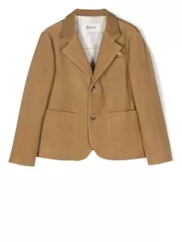 Bonpoint однобортный пиджак, коричневый