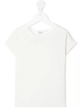 Bonpoint однотонная футболка, белый