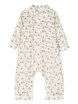 Bonpoint пижама с цветочным принтом, желтый