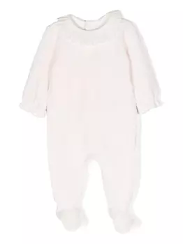 Bonpoint пижама с оборками, розовый