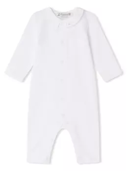 Bonpoint пижама с вышивкой, белый