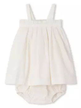 Bonpoint платье Flossie без рукавов, нейтральный цвет