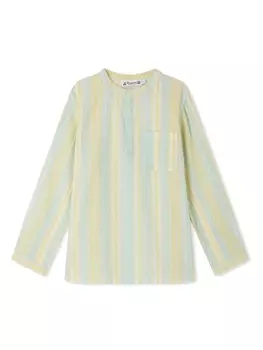 Bonpoint полосатая рубашка Artiste, желтый