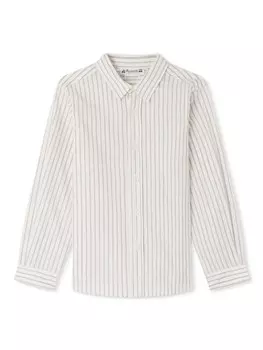 Bonpoint полосатая рубашка Tangui из органического хлопка, нейтральный цвет