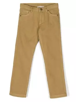 Bonpoint прямые брюки чинос, желтый