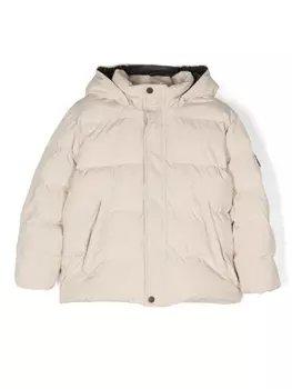 Bonpoint пуховик Dario, нейтральный цвет