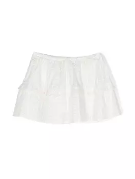 Bonpoint ярусная юбка, белый