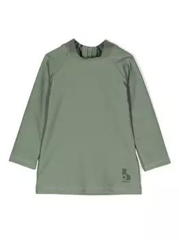 Bonpoint рашгард с логотипом, зеленый