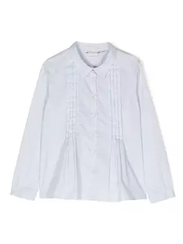 Bonpoint рубашка со складками, синий