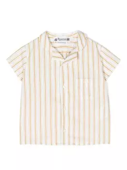 Bonpoint рубашка в полоску, белый