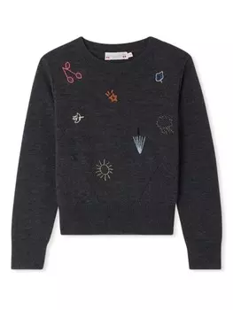 Bonpoint шерстяной джемпер Giannette, серый