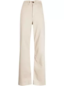 Bonpoint широкие джинсы с завышенной талией, белый