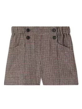 Bonpoint шорты Diplome в ломаную клетку, коричневый