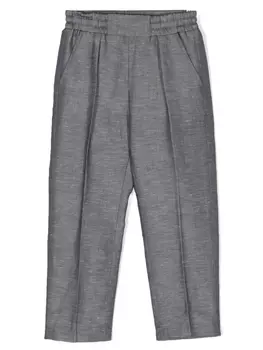 Bonpoint Thylio pleated trousers, синий