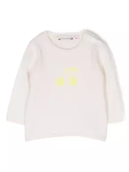 Bonpoint толстовка с принтом, нейтральный цвет