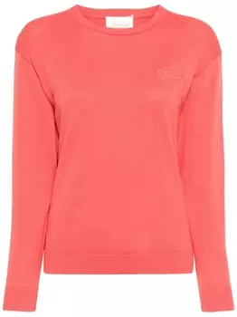 Bonpoint толстовка с вышитым логотипом, красный