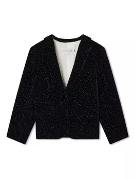 Bonpoint жакет Giada со стразами, черный