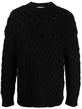 Bonsai джемпер фактурной вязки, черный