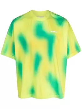 Bonsai футболка с логотипом и абстрактным узором, зеленый