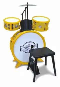 Bontempi, барабаны из 4-х частей с табуреткой