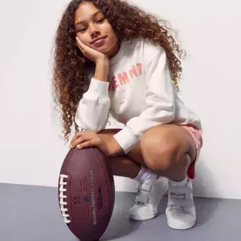 Boomerang Sportcasual толстовка с круглым вырезом для девочек, белый