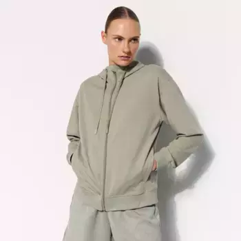 Boomerang женская Sportcasual легкая открытая толстовка с капюшоном, зеленый