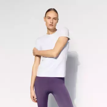 Boomerang Женская спортивная повседневная футболка с коротким рукавом, светло-голубой