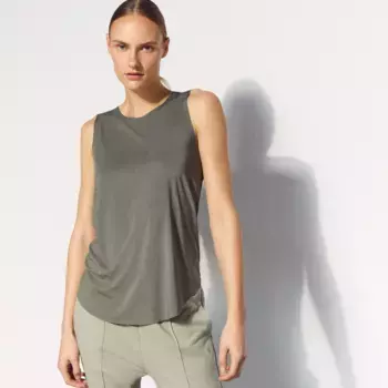 Boomerang женская тренировочная майка с микроперфорацией, темно-зеленый