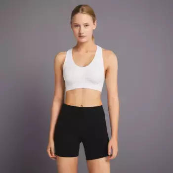 Boomerang Женский тренировочный спортивный бюстгальтер, белый