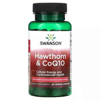 Боярышник Swanson для сосудов, 60 растительных капсул