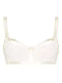 Bordelle сетчатый бюстгальтер Bondage Belle, нейтральный цвет