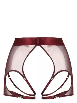 Bordelle сетчатый пояс для чулков Dia, красный