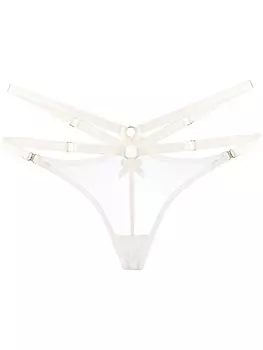 Bordelle стринги с ремешками, белый