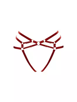 Bordelle трусы-брифы с ремешками, красный