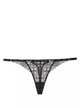 Bordelle трусы-стринги с кружевом, черный