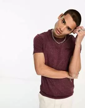 Бордовая футболка с логотипом Superdry Vintage