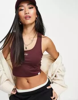 Бордовая майка-борцовка с графическим принтом Levi's