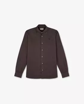 Бордовая однотонная мужская рубашка стандартного кроя Scalpers, бордовый