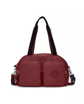 Бордовая сумка через плечо на молнии Kipling, бордо